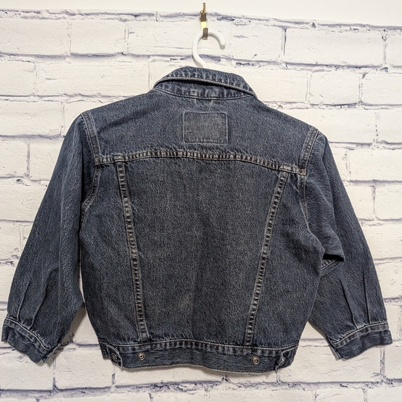 Vintage 2000 Gap Denim Trucker Style Jean Jacket Kids Boys or Girls Size Small - Picture 2 of 10